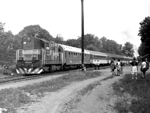 Místní stálice 742 262-9 posunovala v Tovačově se soupravou zvláštního vlaku i s jeho lokomotivou 475.1142 dne   Foto: Rosťa Kolmačka