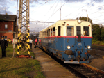 Sólo "Modrý šíp" M274.004 se na nádraží v Kojetíně připravuje vyrazit s předposledním sobotním spojem do Tovačova   Foto: Rosťa Kolmačka