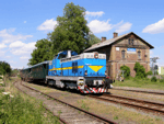 Po dvou týdnech přivezl stroj T466.0007 další zvláštní vlak do Tovačova   Foto: Rosťa Kolmačka
