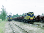 Lokomotivy 740 425-4 a 740 618-4 se na vlečce štěrkoven na Skašově setkaly   Foto: Rosťa Kolmačka
