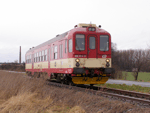 V úseku trati mezi Lobodicemi a Tovačovem vznikl tento záběr stroje 842 019-2 dne   Foto: Rosťa Kolmačka