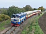 "Berta" T478.1002 zastavuje s výlovovým zvláštním vlakem v Uhřičicích   Foto: Michal Boček